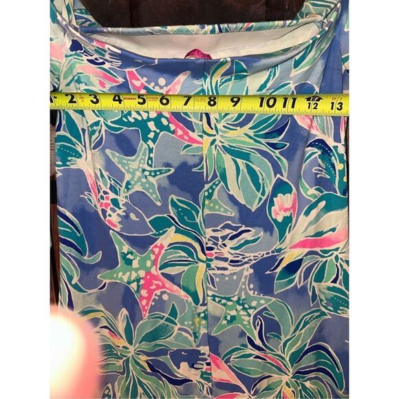 Lilly Pulitzer Laurana Bennet Blue Celestial Seas Off The Shoulder Dress Size XX - Picture 6 of 8